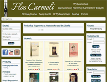 Tablet Screenshot of floscarmeli.pl